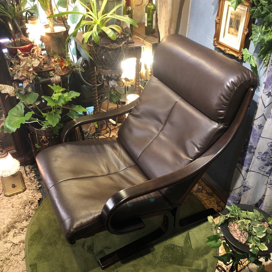 Sale 美品　富士ファニチャー　アジオ　DBR ハイバック　曲げ木ソファ