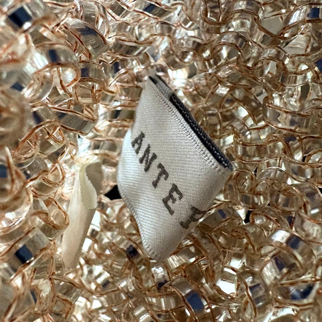 アンテプリマ ワイヤーバッグ ハンドバッグ スクエア ゴールド　パーティバッグ