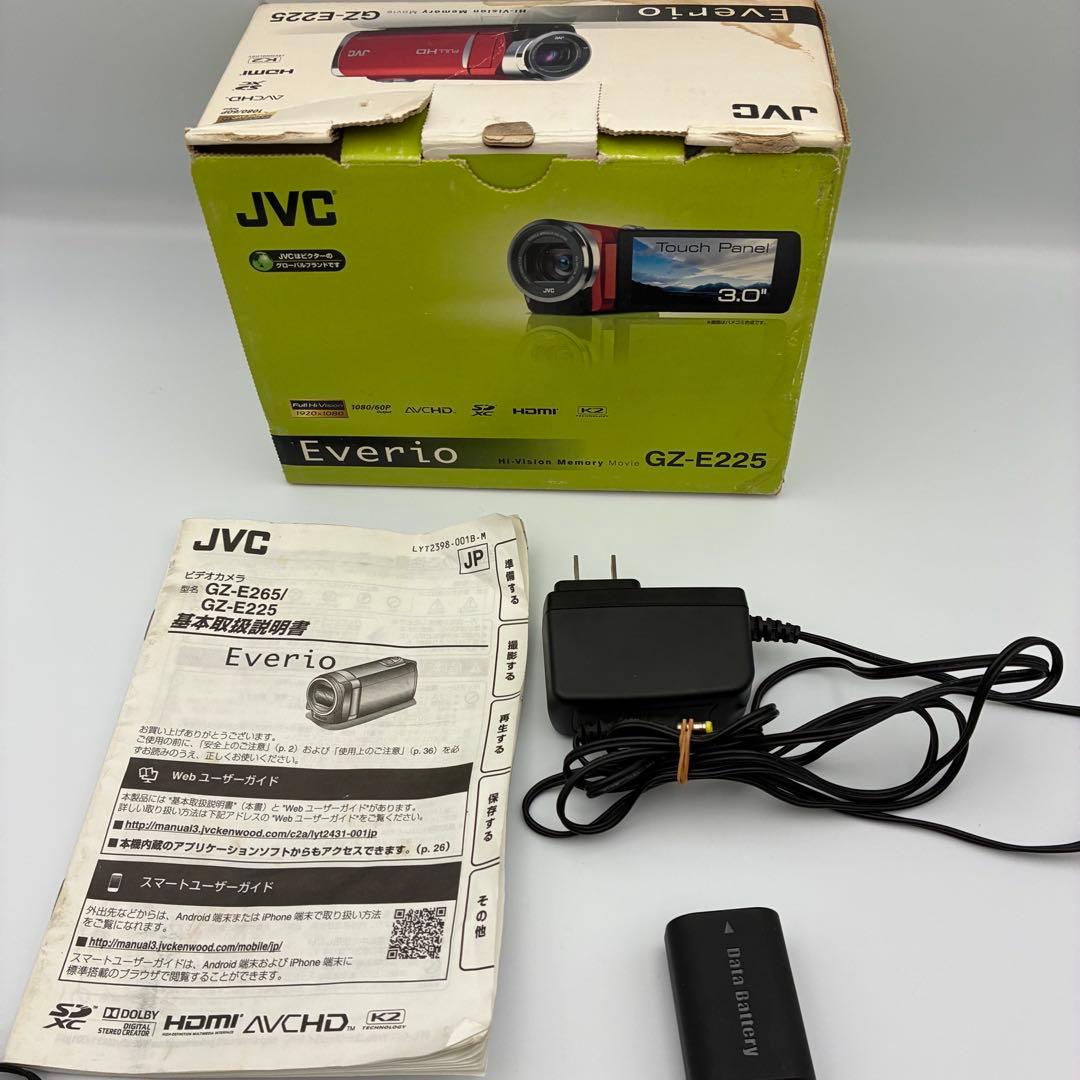 JVC Everio GZ-E225 フルハイビジョン ビデオカメラ 40倍軽量