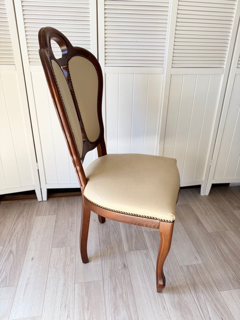 ④サルタレッリ ダイニングチェア 猫脚チェア 1脚　(4脚同時販売)