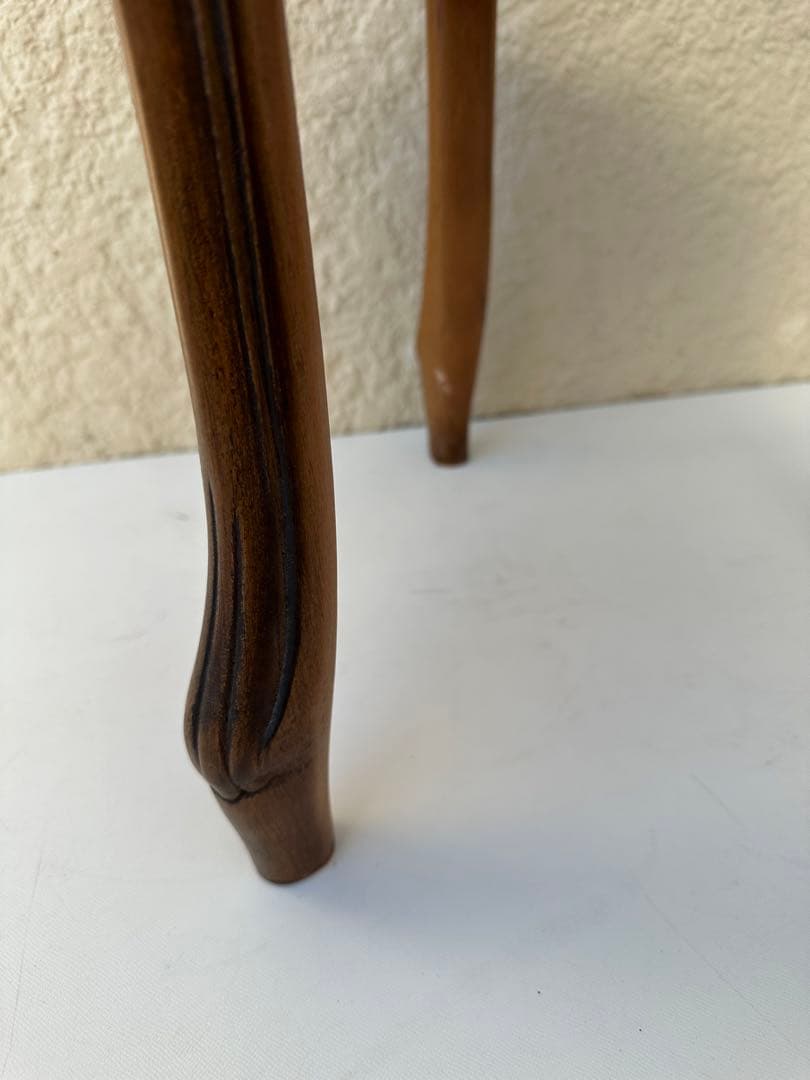 ゆうパック発送 大理石 サイドテーブル コンソールテーブル 花台 猫足　n1f