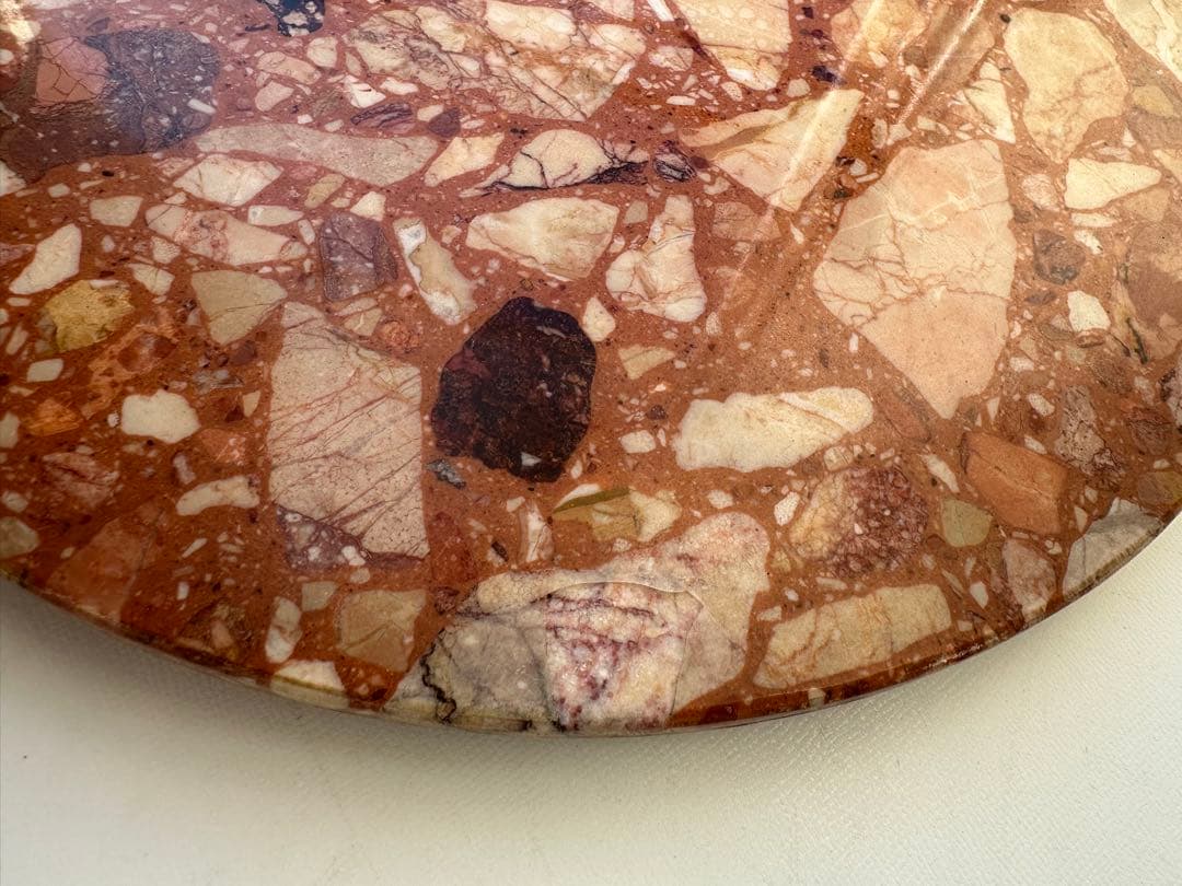 ゆうパック発送 大理石 サイドテーブル コンソールテーブル 花台 猫足　n1f