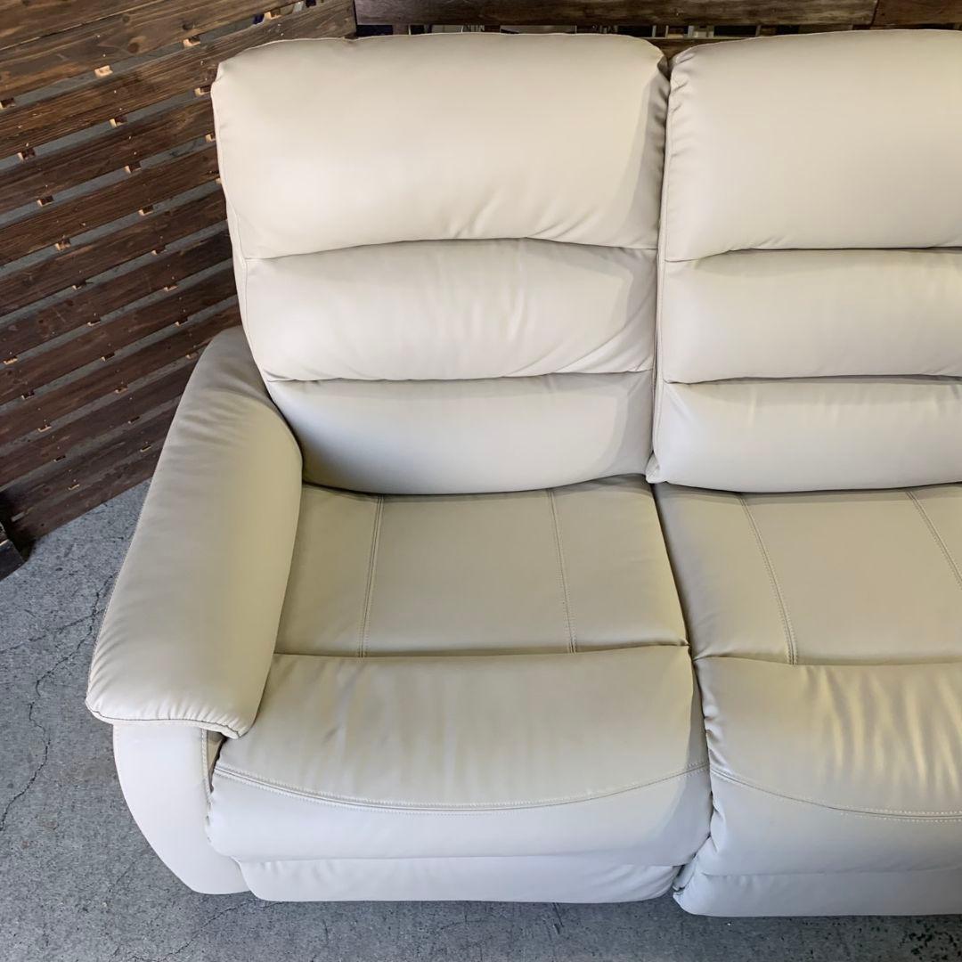 J853 NITORI N リクライニング ソファ 3人掛け