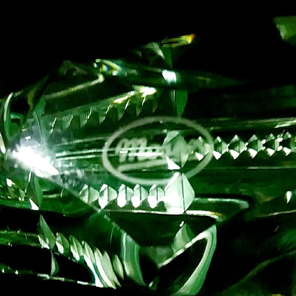 Moser モーゼル クリスタル カット クロコダイル モチーフ オブジェ