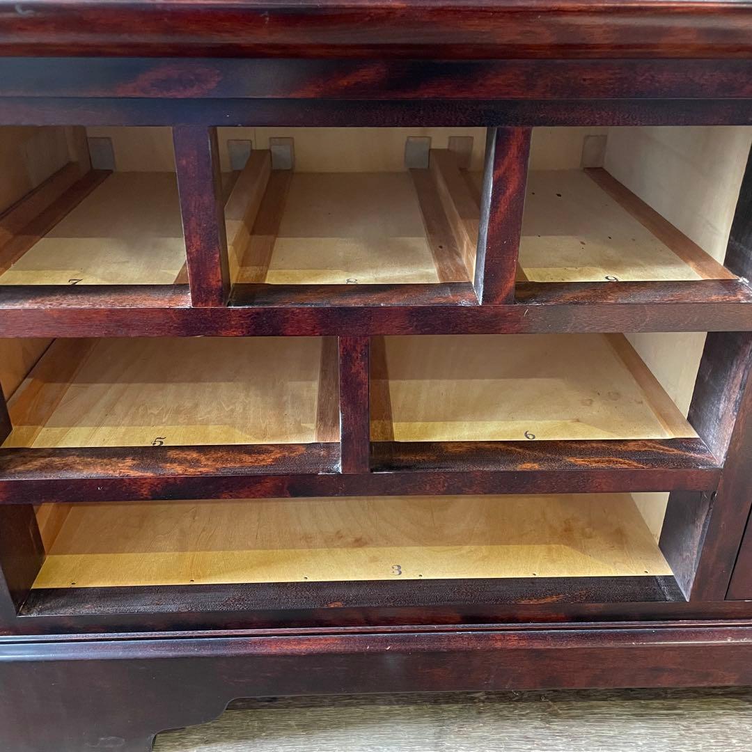 九州民芸家具 ミラードレッサー 化粧台 天然木 桜 アンティーク家具 和家具