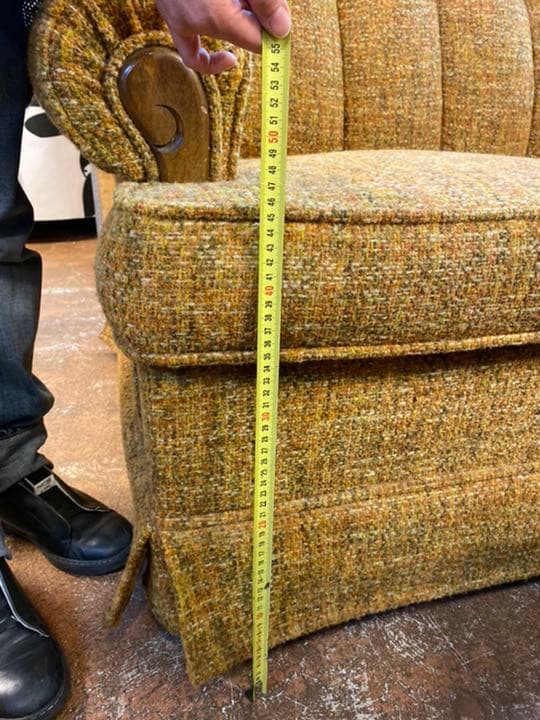 アメリカ　アンティーク3人がけ　ソファー