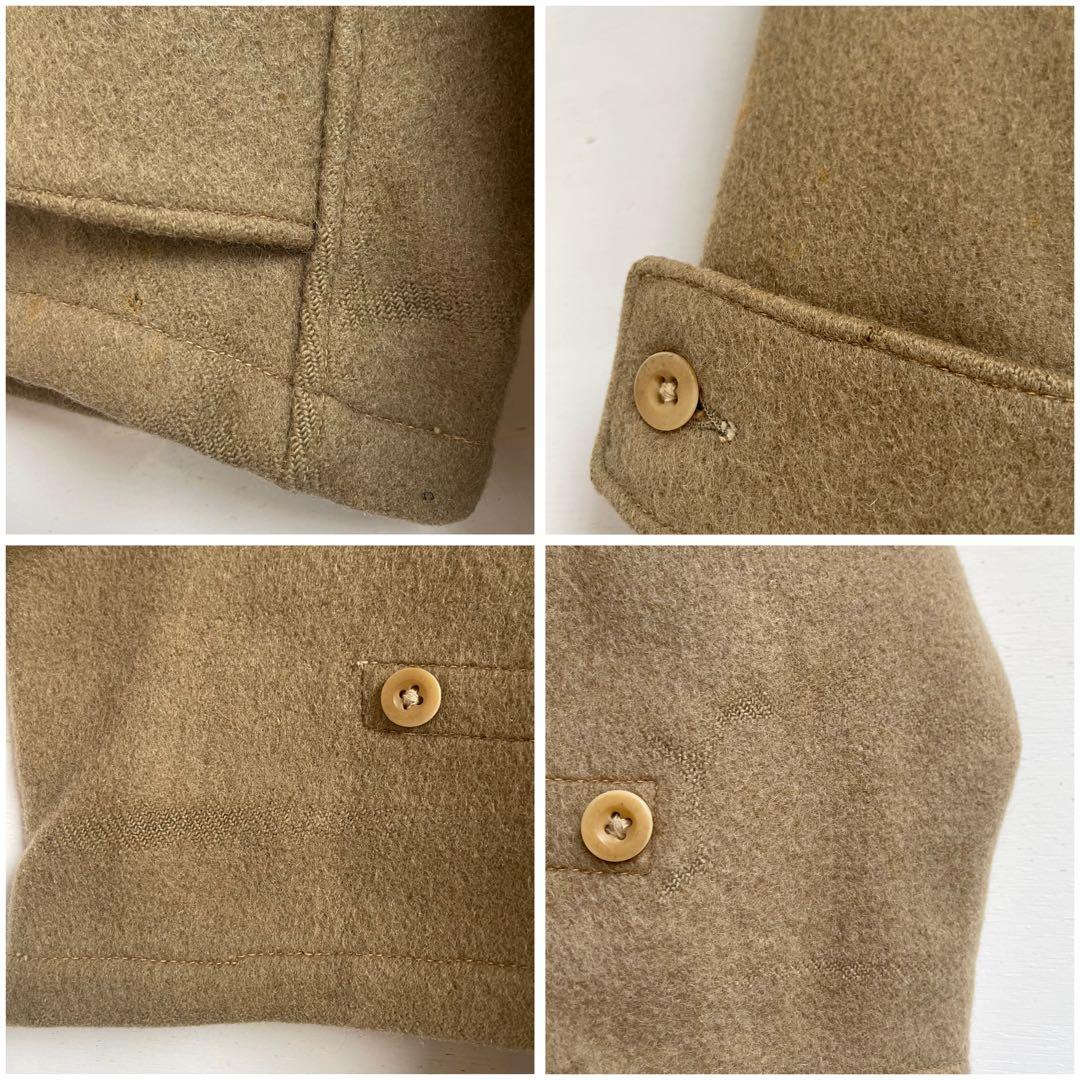 30s 40s  Navyダッフルコート イギリス軍 ユーロ 古着