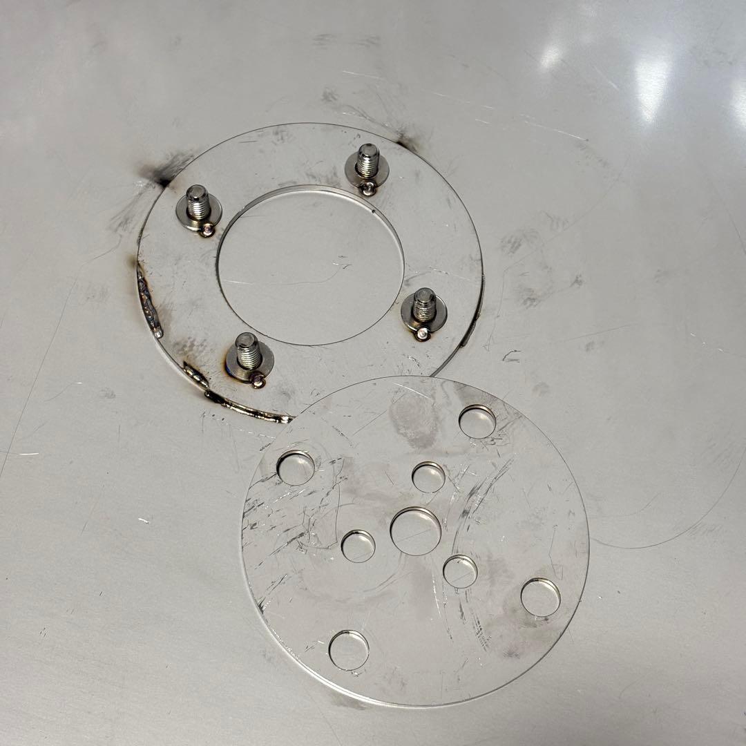 ステンレスコーヒーテーブル サイドテーブル ヘアライン仕上げ カフェ バルコニー