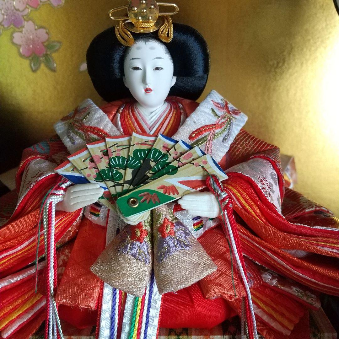 雛人形 本仕立 清峰作 親王飾り ライト付き