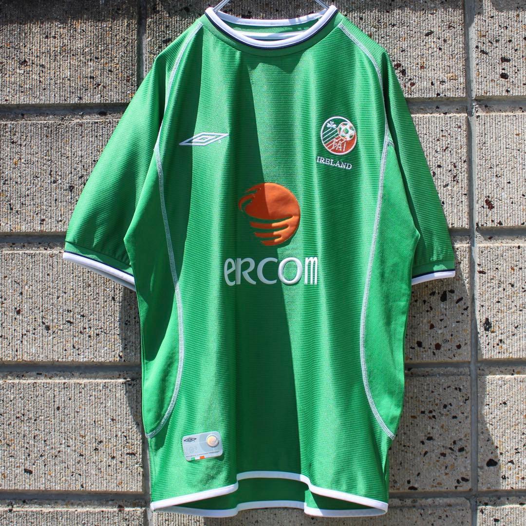 00's UMBRO アイルランド代表 2002オフィシャル 古着 ゲームシャツ