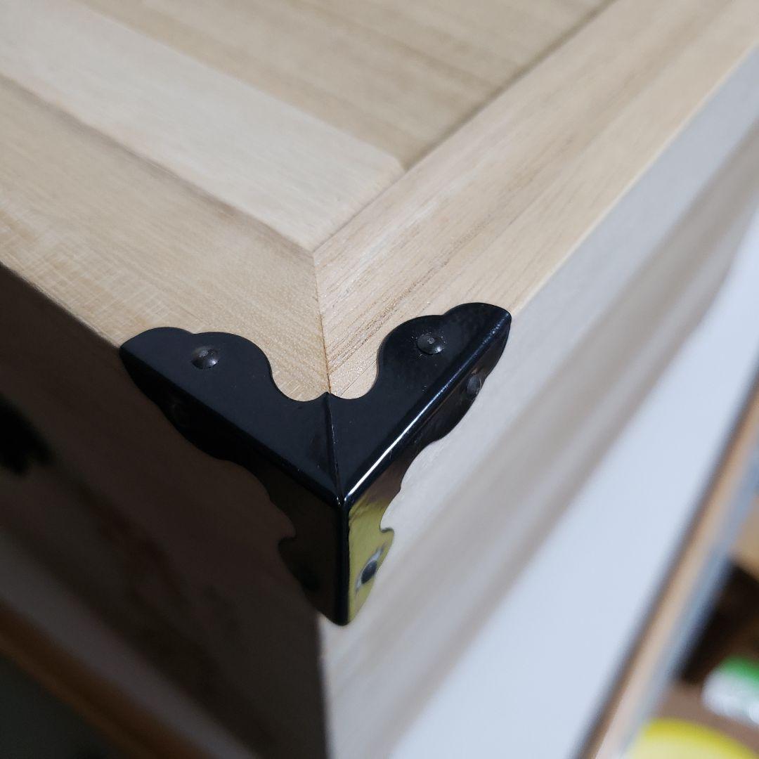 米びつ 桐 10kg 越後の米蔵 キャスターはスムーズ、マス付き　昭和レトロ