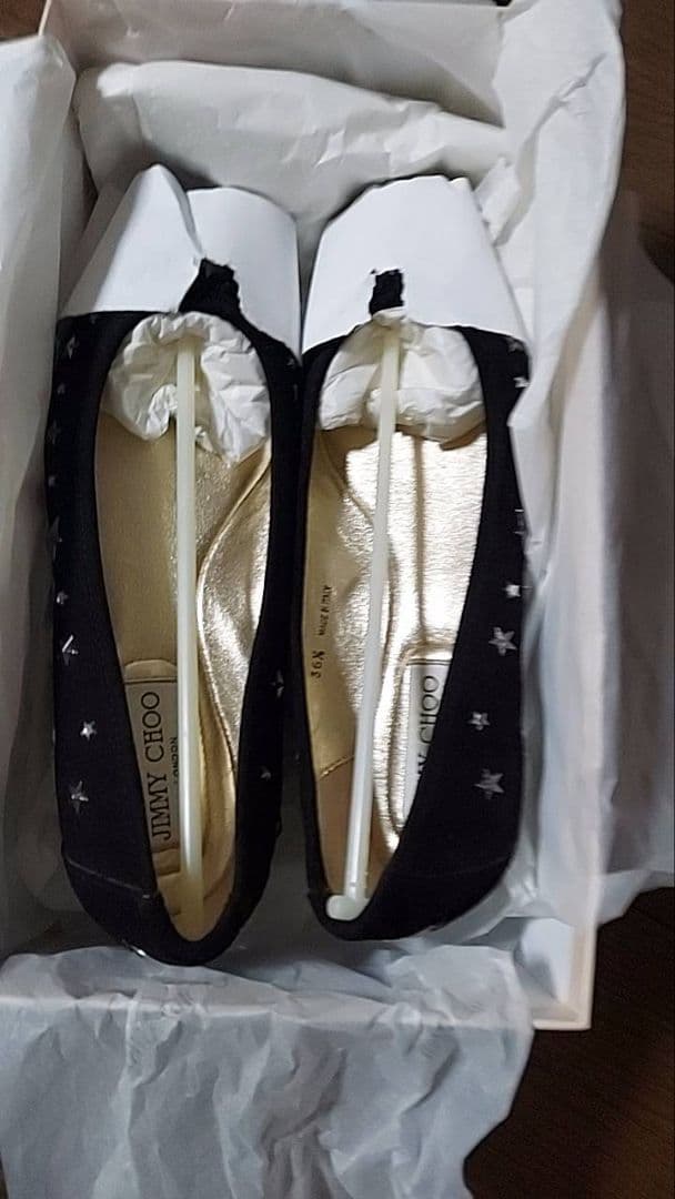 Jimmy Choo 新品未使用 スタースタッズ フラットシューズ