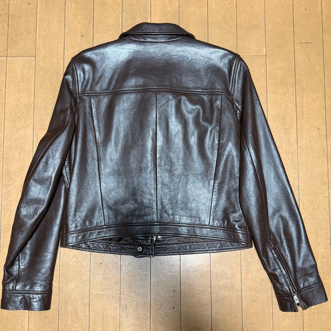 ジャケット・アウター 90'sGap single zip cropped leatherjacket