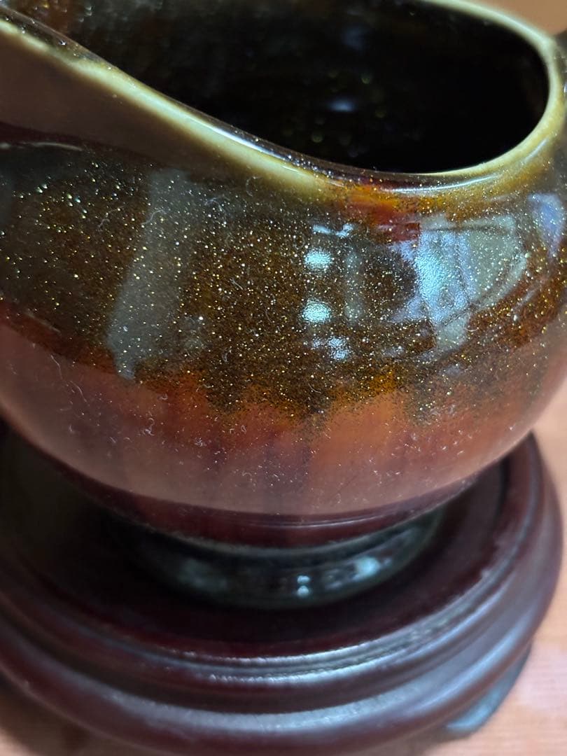 中国福来金運沈純金釉茶器揃　年間限定注門品