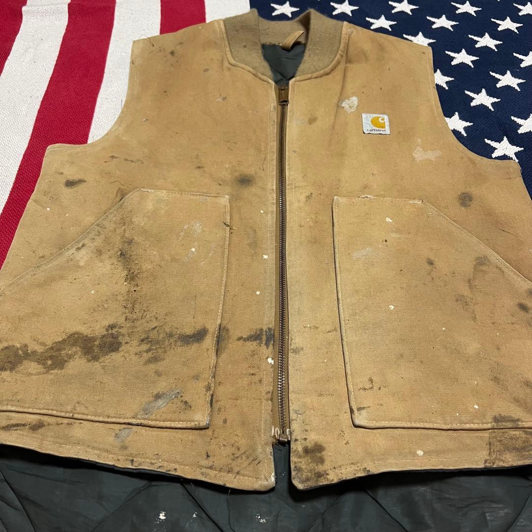 90s カーハートCarhartt ダッグベスト USA製　ヴィンテージ
