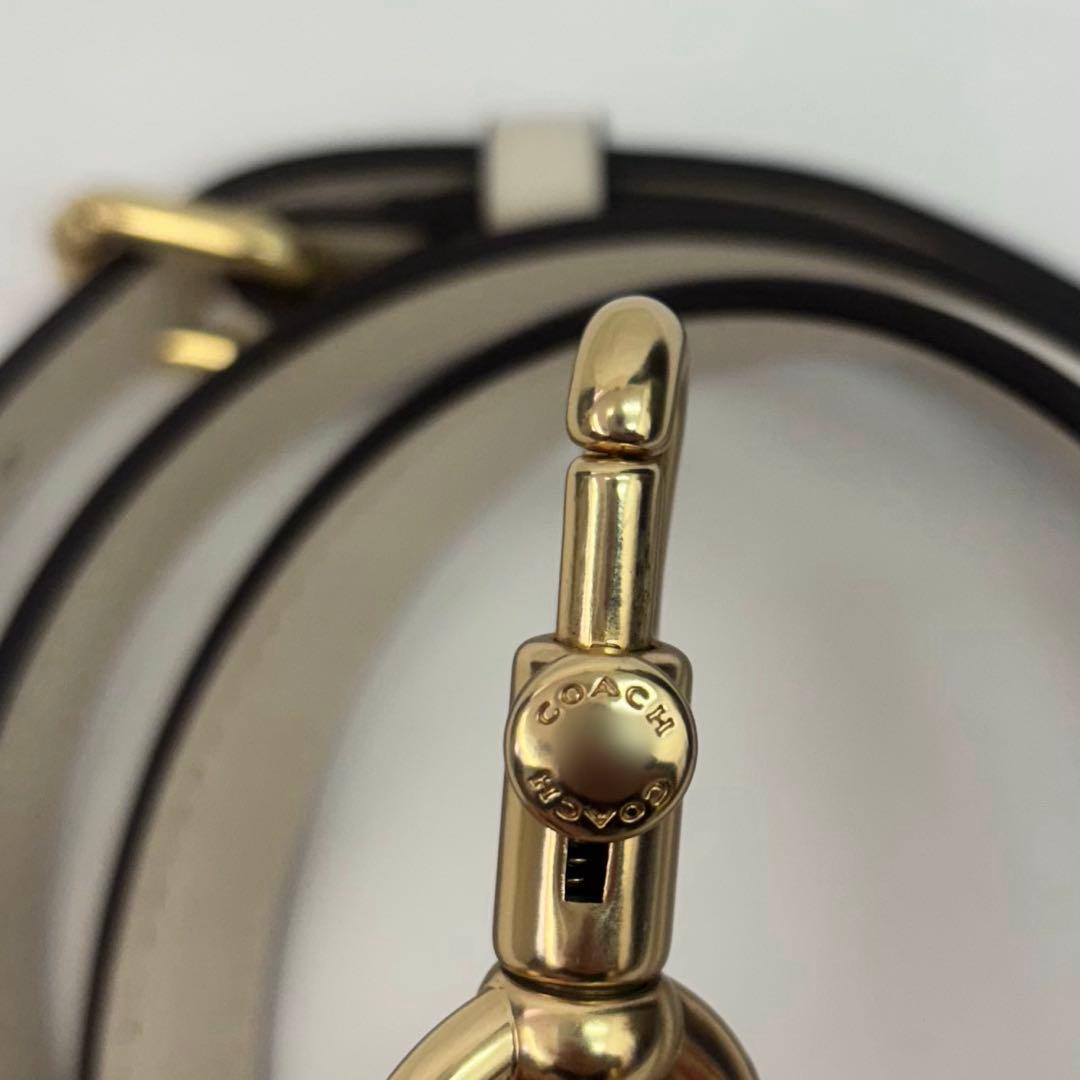 COACH コーチ ホワイト バッグ ドローストリングバケットバッグ レディース