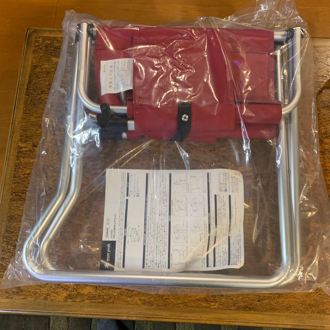 スノーピークFD Lowチェア(新品、未使用)LV -075RD廃盤品