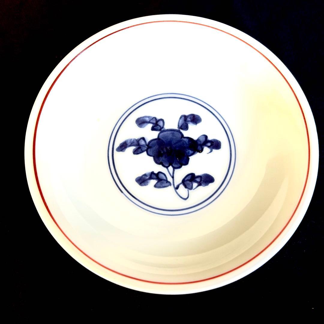 【未使用．美品】清水焼き　 蓋茶碗　蓋付き碗　飯碗　茶碗 色絵 五客 和食器