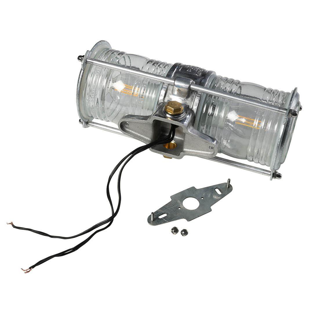 新品 アルミニウム ツイン ガラス ウォール ランプ ダルトン 照明