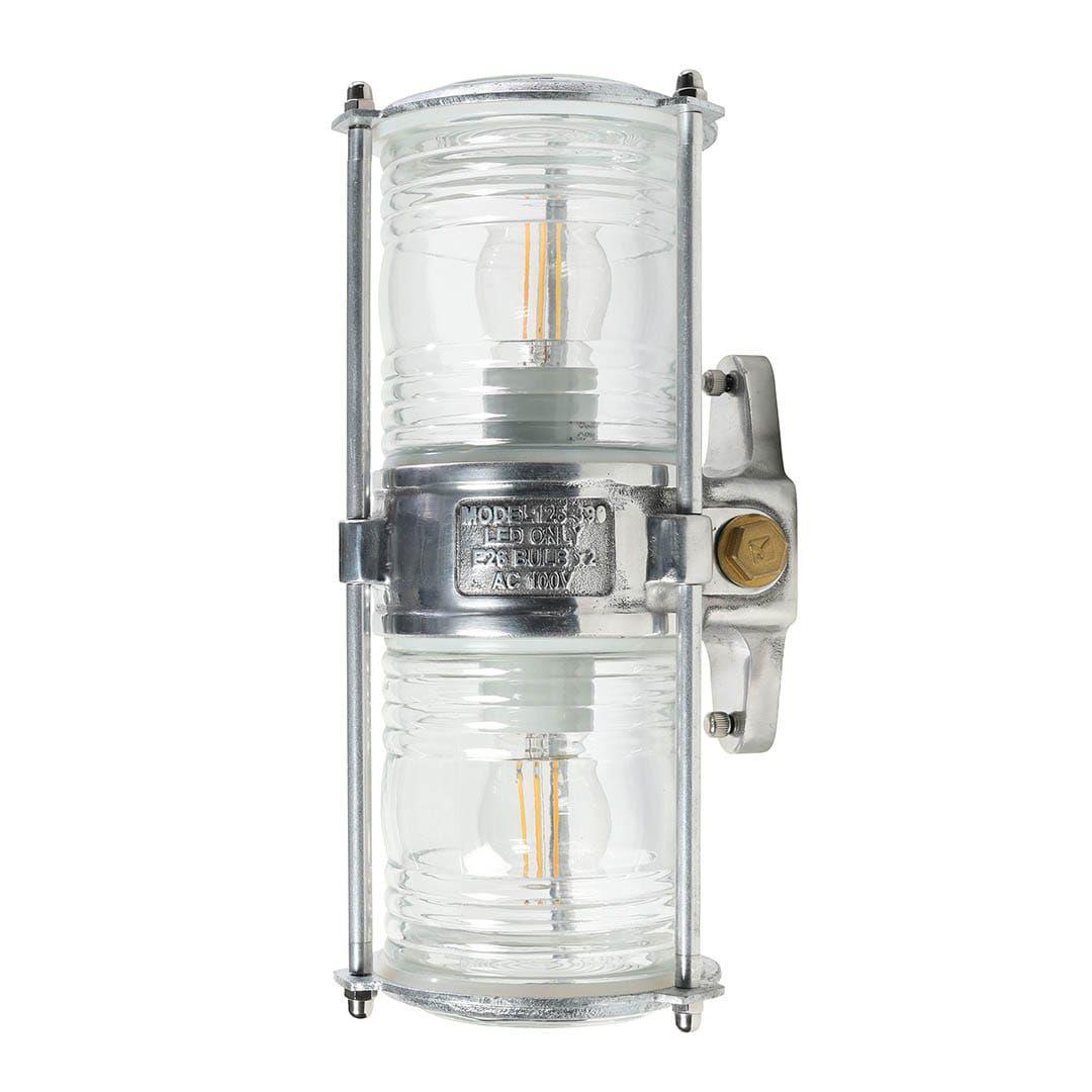 新品 アルミニウム ツイン ガラス ウォール ランプ ダルトン 照明