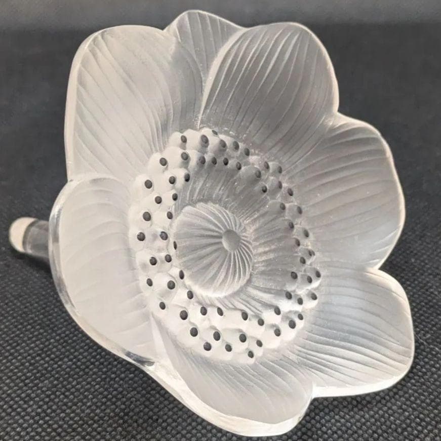 美品 刻印 Lalique ルネ・ラリック アネモネ ペーパーウェイト 文鎮