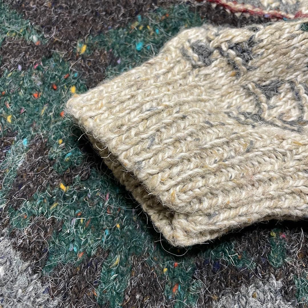 WOOLRICH 90s ローゲージニット ハンドニット 手編み XL