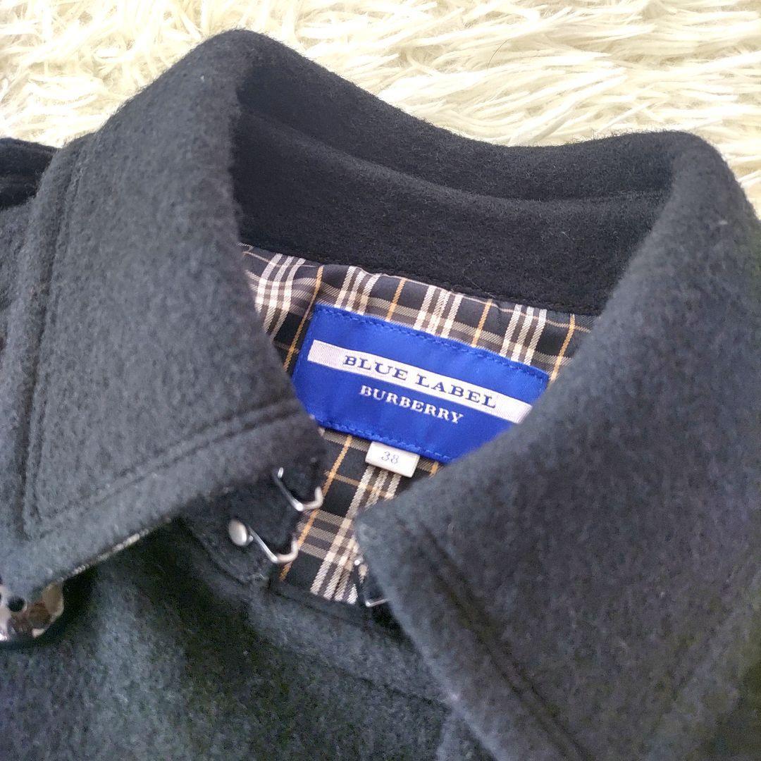 バーバリーブルーレーベル ウールコート ピーコート ノバチェック