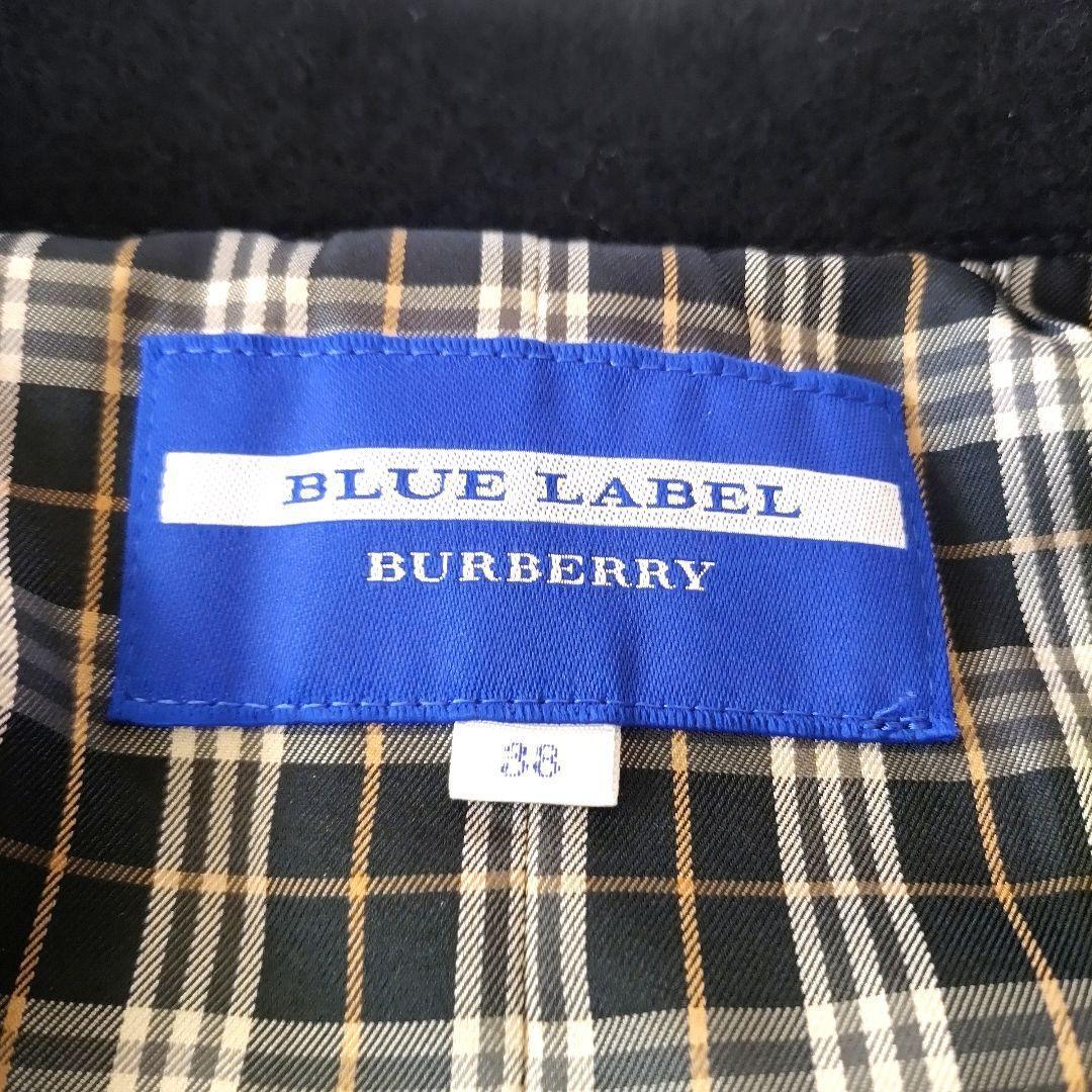 バーバリーブルーレーベル ウールコート ピーコート ノバチェック