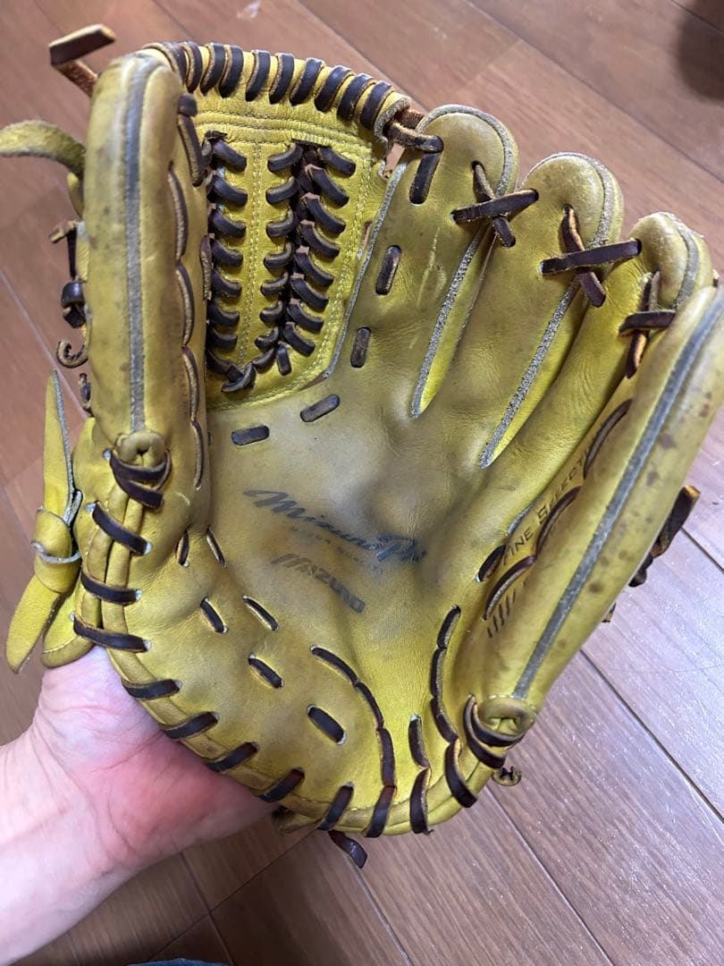 Mizuno 硬式用グローブ イエロー