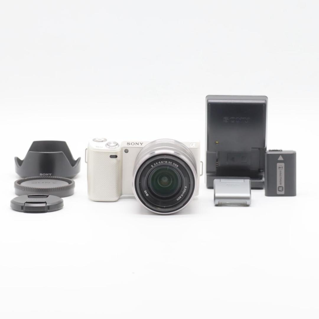 美品 SONY ミラーレス一眼カメラ α NEX-5NK ズームレンズキット
