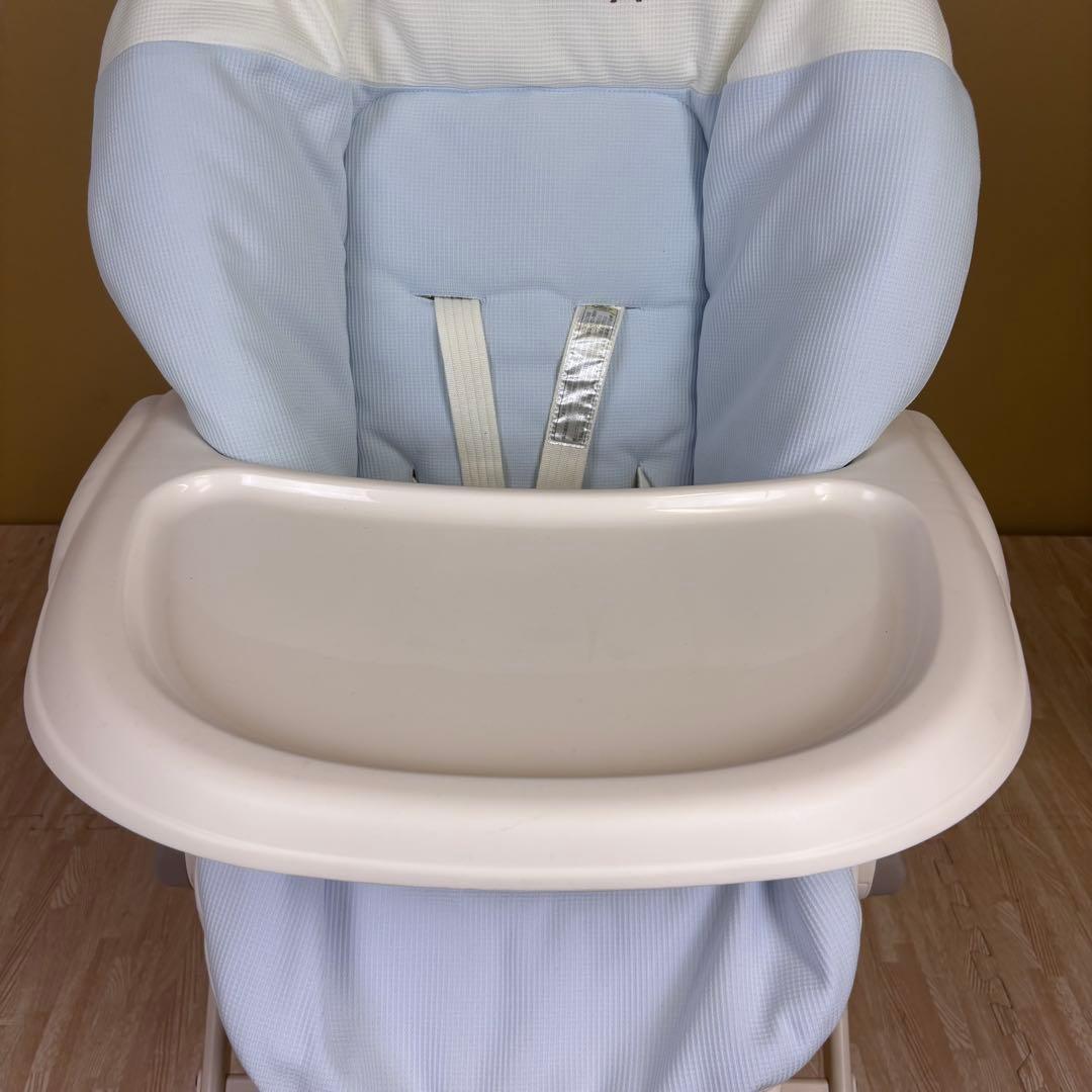 極上クリーニング済　☆美品☆　コンビ　ハイローベッド＆チェア　ネムリラ　ブルー