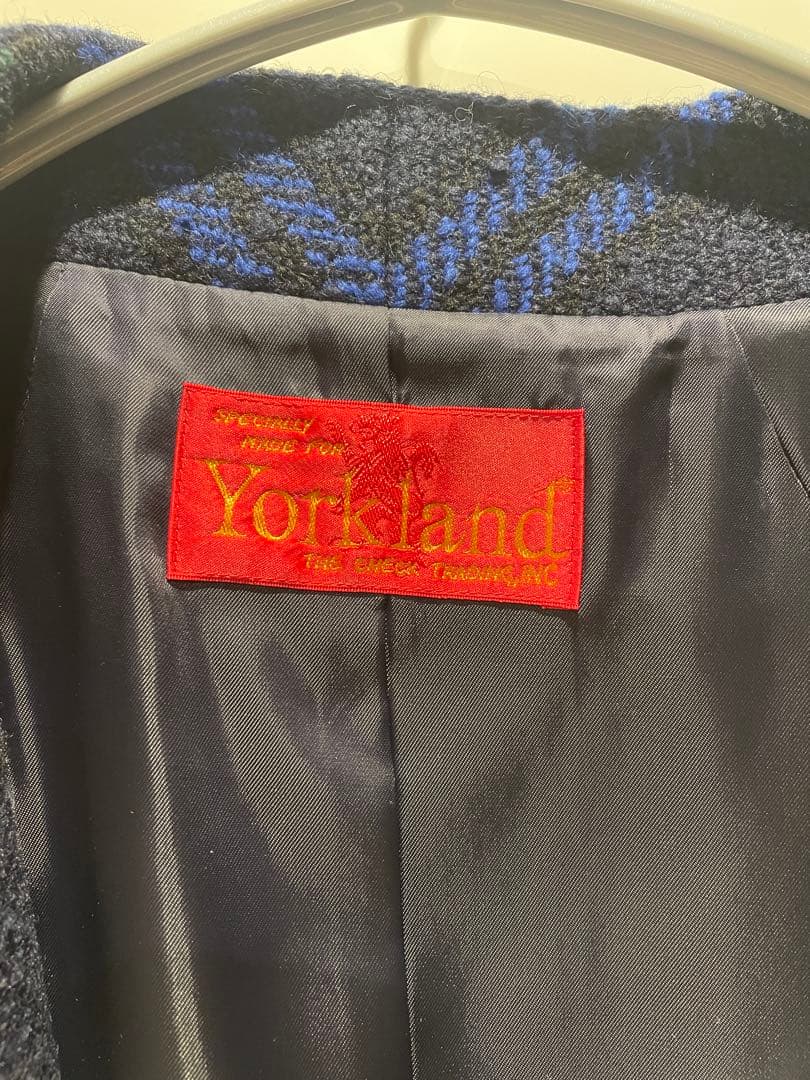 Yorkland チェック柄ロングコート