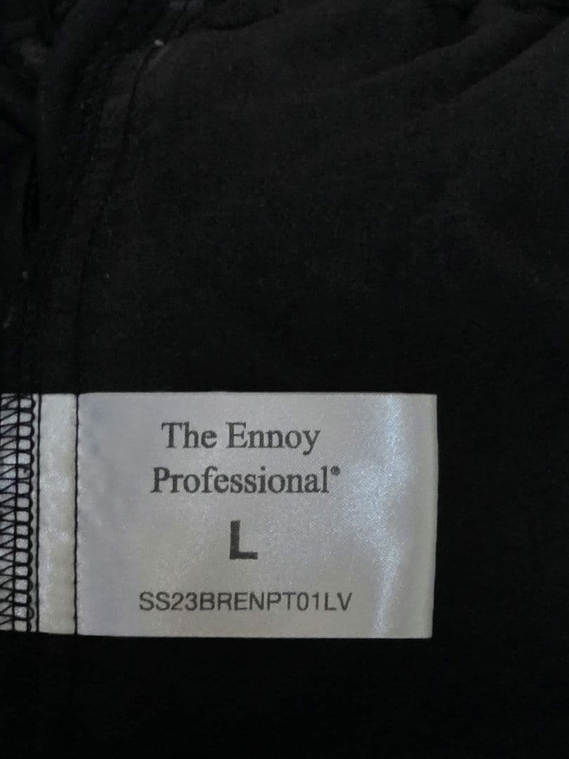 ennoy 23ss シャカシャカ　セットアップ　BLACK　Ｌsize 美品