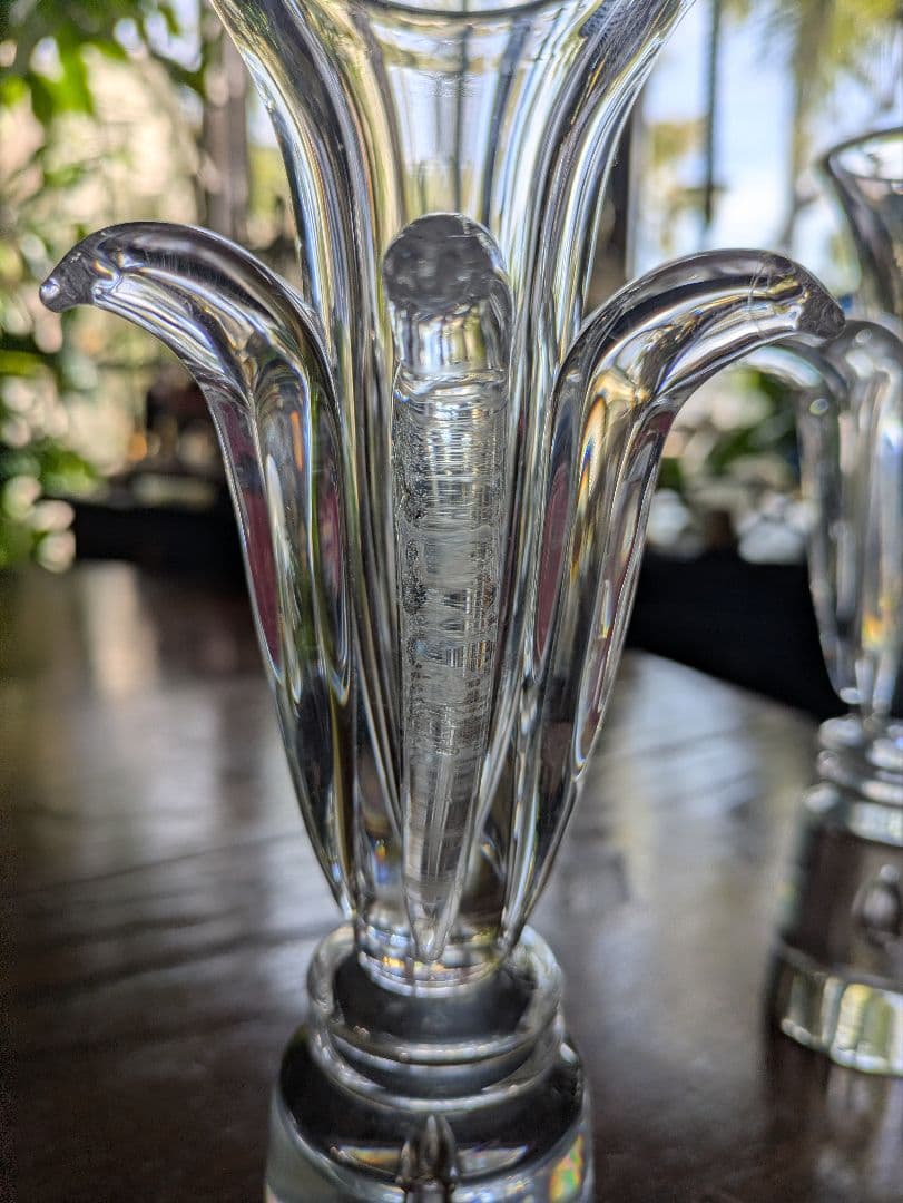 レア　Steuben　クリスタル　ヴェルサイユ 　キャンドルスティック 2個