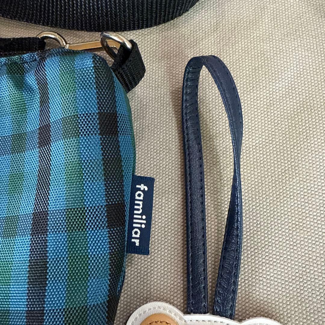 ファミリア　ポシェット　ブルー