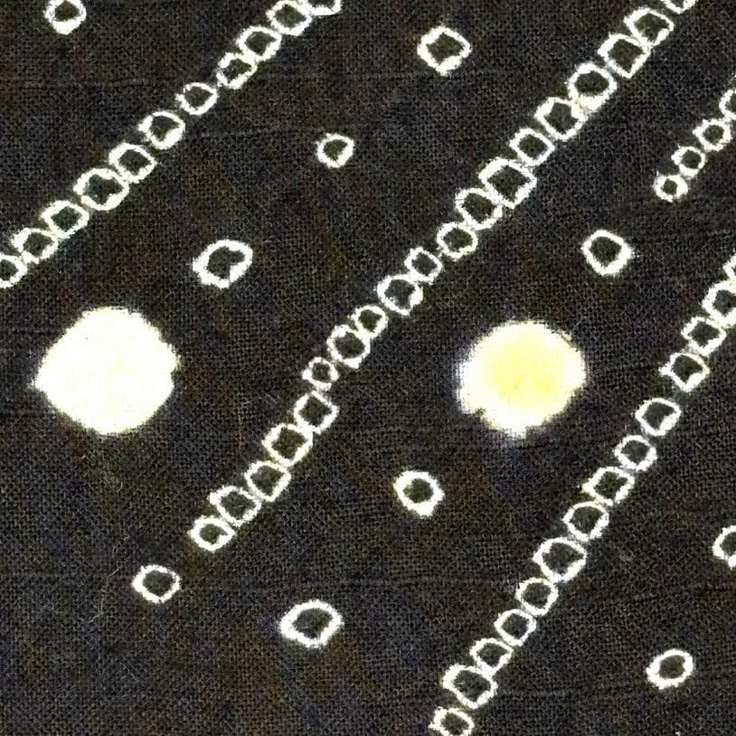 ゆりのはな　絞り浴衣　自由区　総絞り　花火模様　綿　I501　絞り　浴衣