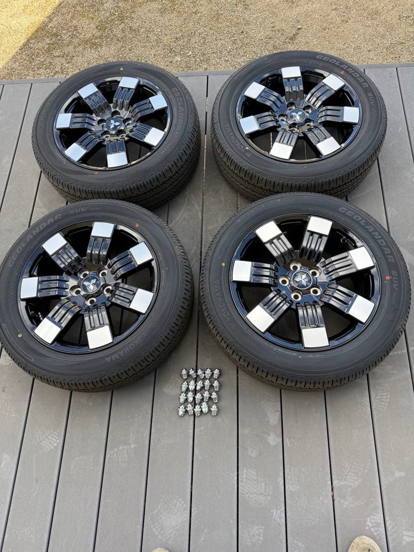 ②/4】2026式デリカd5 純正タイヤホイール4本セ ット新車外しグレードP