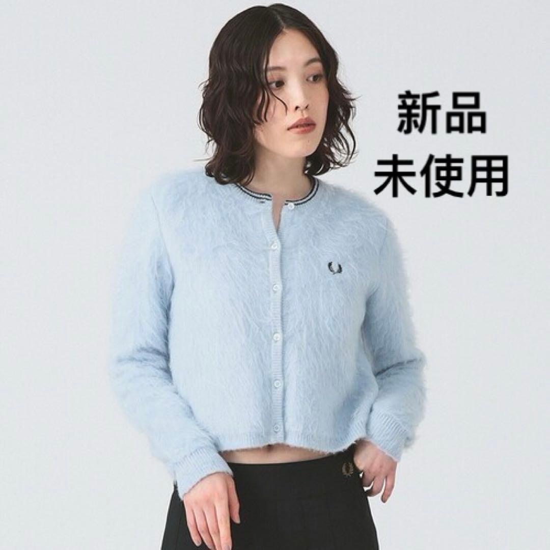 トップス FRED PERRY Fluffy Crewneck Knit Cardigan