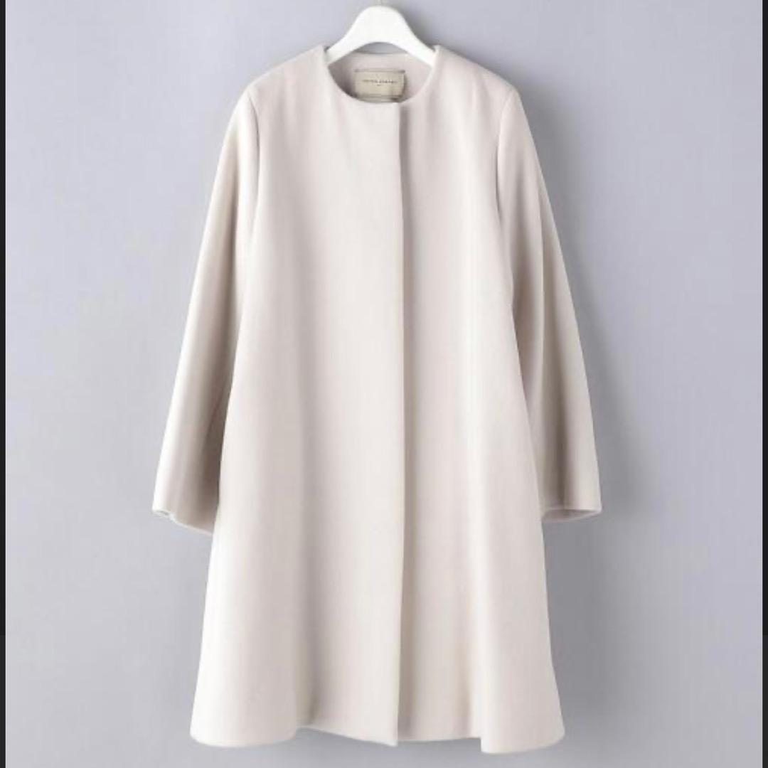 ユナイテッドアローズ Aライン ノーカラー ミドルコート