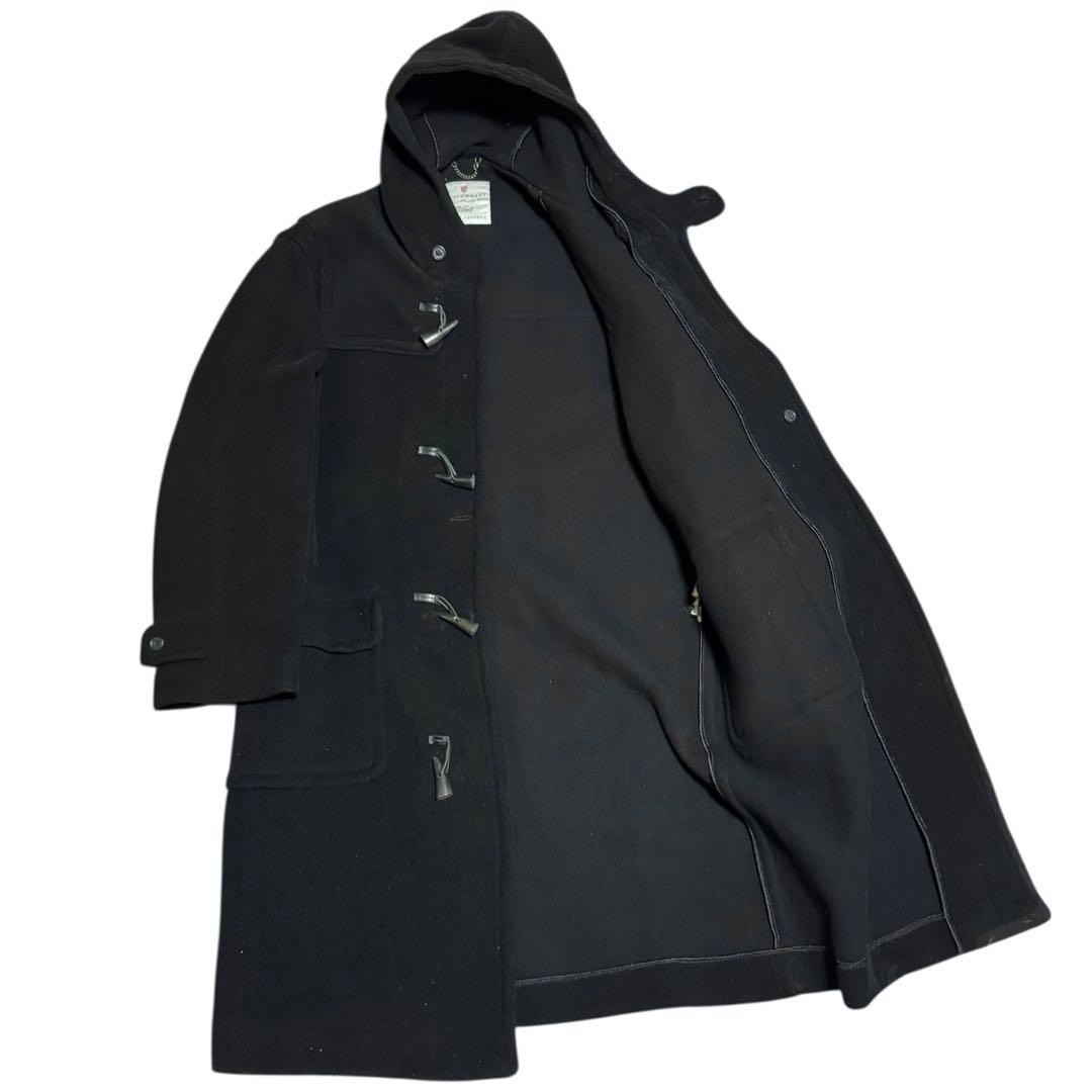 MONTGOMERY 英国製 ダッフルコート ヘリンボーン チベット社 38 黒