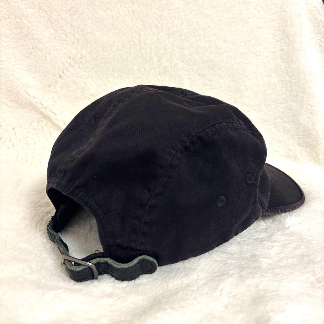 【used】supremeウォッシュドチノツイル キャンプキャップブラック黒