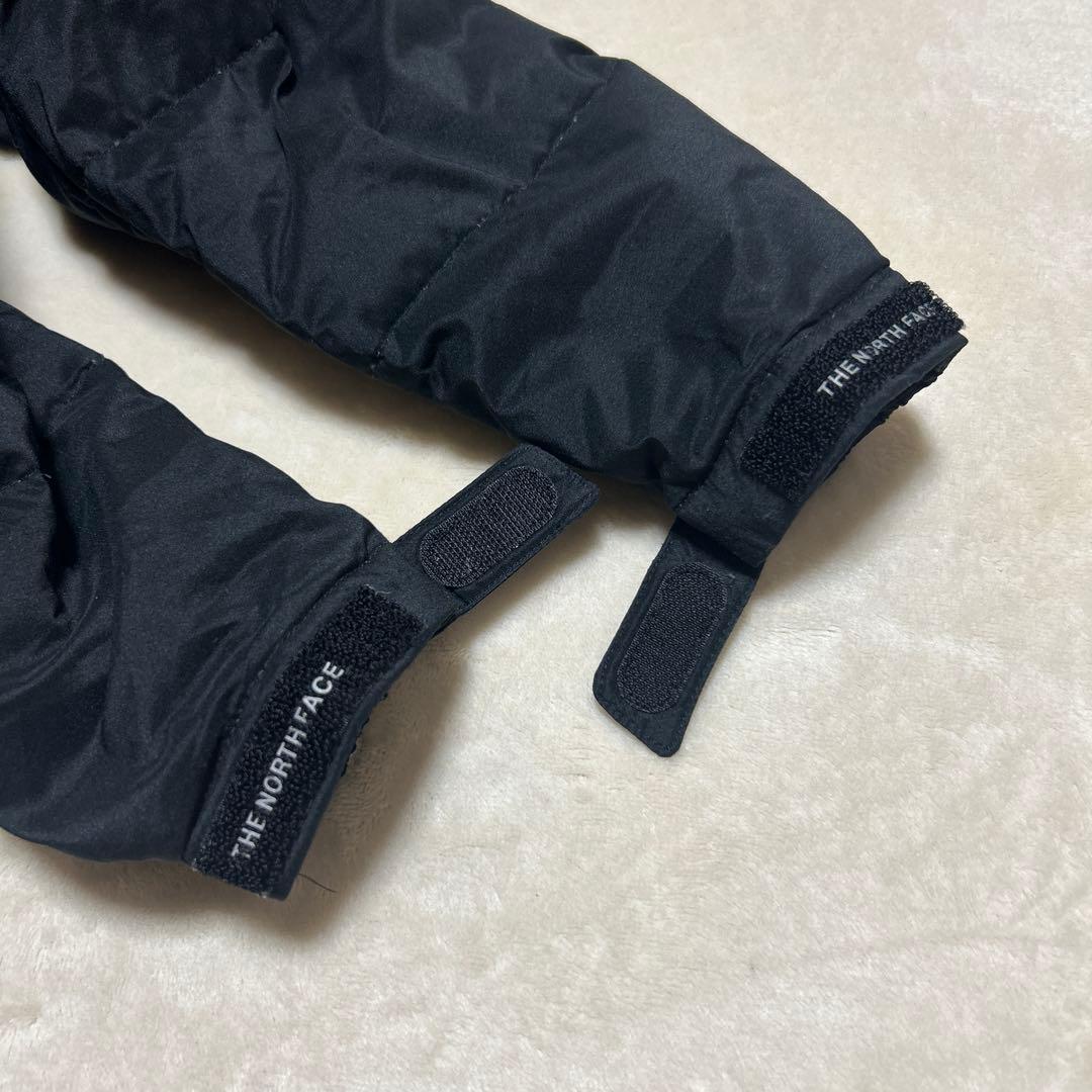 90 ノースフェイス ダウン キッズ 120 ブラック ロングコート ジャケット