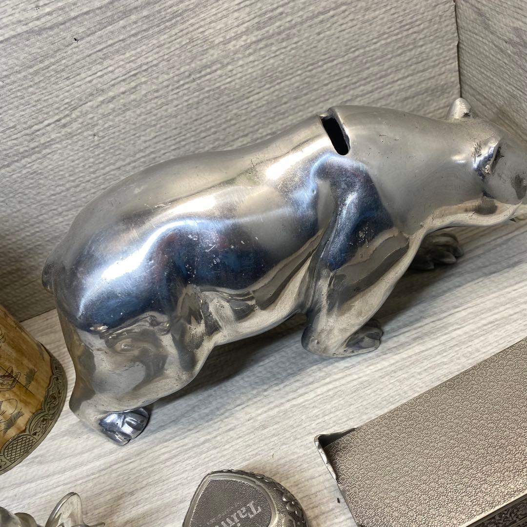 アンティーク雑貨 ボックス　小物入れ　アクセサリーケース　金属製