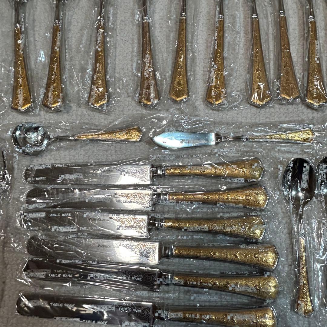 新品未使用品　ヤマコーカトラリーセット　7種類32本セット　18-8ステンレス