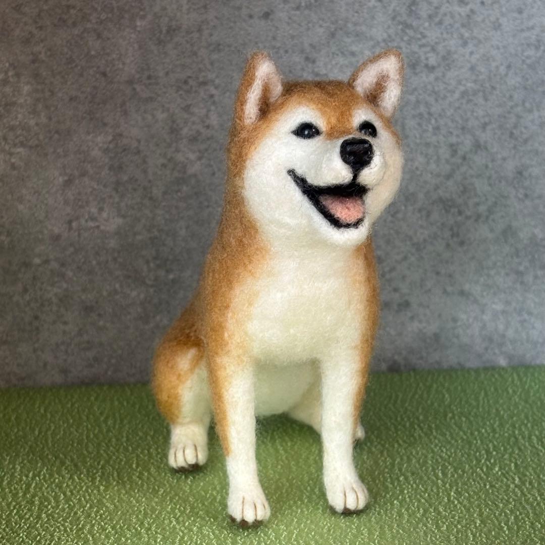 柴犬　羊毛フェルト　ハンドメイド　No.112