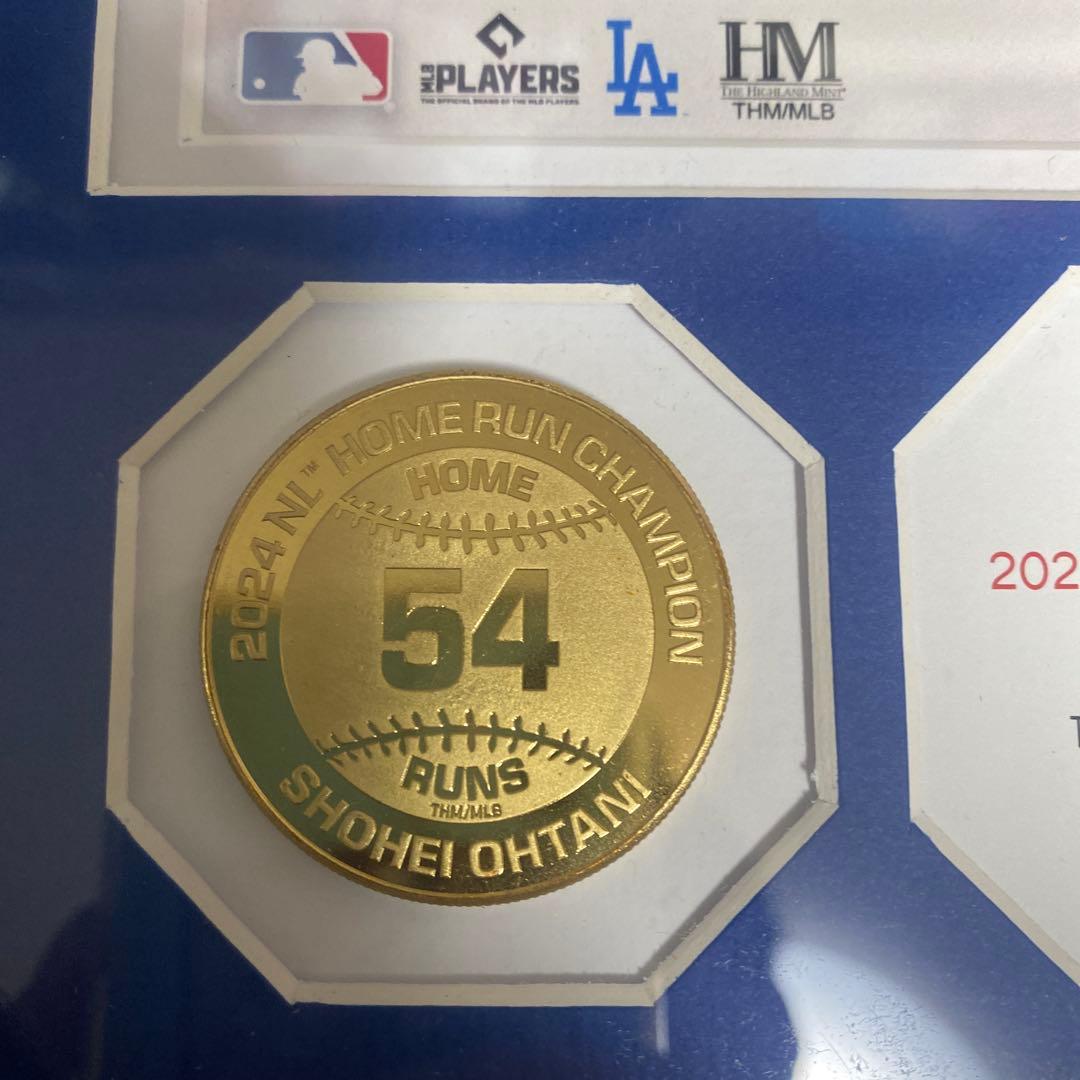 大谷翔平選手　2024 NL ホームラン王記念　 ダブルゴールドフォトミント