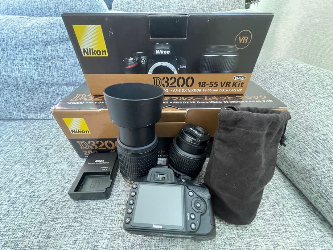 Nikon D3200 ダブルズームキット ブラック