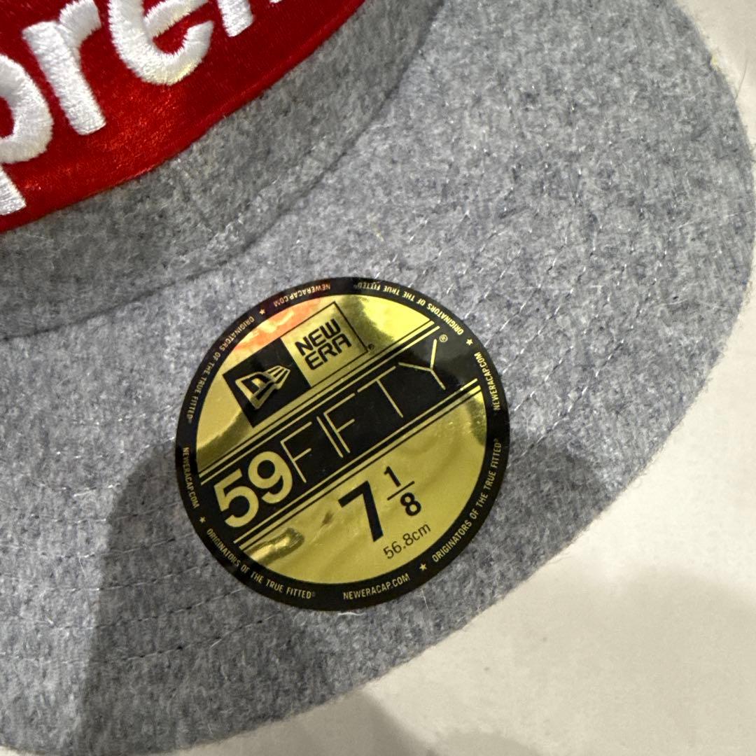 Supreme 59FIFTY グレーキャップ 7 1/8