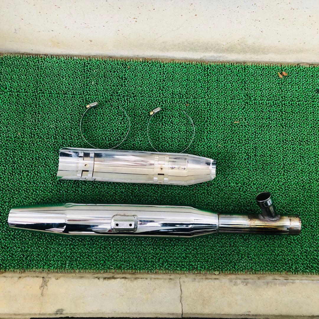 スクリーミンイーグル ハーレーFLSTF スリップオンマフラー クローム