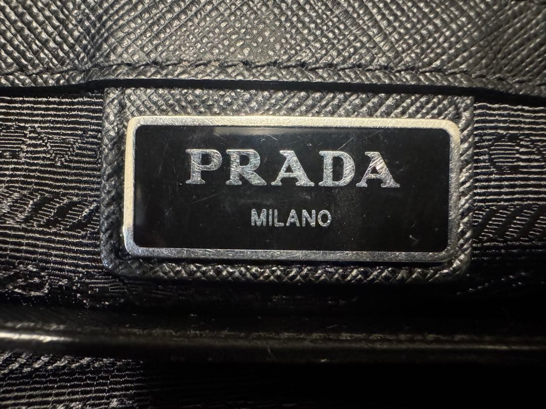 プラダPRADA 2VG860 トートバッグ ブラック リナイロン サフィアーノ